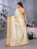Ethnic Motifs Zari Woven Design Banarasi Saree