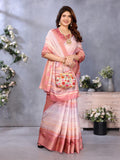 Ethnic Motifs Zari Woven Design Banarasi Saree