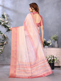 Ethnic Motifs Zari Woven Design Banarasi Saree