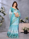 Ethnic Motifs Zari Woven Design Banarasi Saree