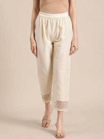 Ladies Linen Blend Capri Crop Pants Ethnic Baggy Ruched 3/4 Trousers Yellow  | eBay