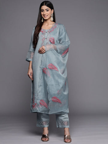 Embroidered Women Jacquard Art Silk Floral Designer Kurta Set (Ku- Varanga  Rama ), Dry clean, Ethnic Wear at Rs 735 in Surat