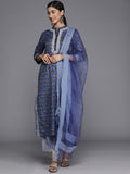 varanga women floral printed mirror work pure cotton kurta with trousers with dupatta