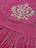 Varanga Women Fushia Emboridered Anarkali Kurta