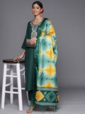 Varanga Floral Zari Embroidered Kurta With Trousers & Dupatta