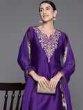 Floral Embroidered Straight Kurta Paired With Bottom And Dupatta