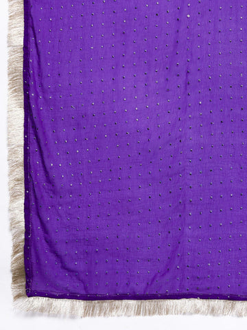 Floral Embroidered Straight Kurta Paired With Bottom And Dupatta