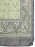 Varanga Ethnic Motif Printed Straight Kurta Paired With Solid Bottom And Printed Dupatta