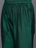 Varanga Women Green Yoke Design Kurta With Trousers With Dupatta