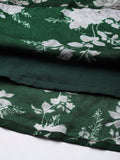 Varanga Women Green Printed V- Neck Anarkali Kurta With Dupatta