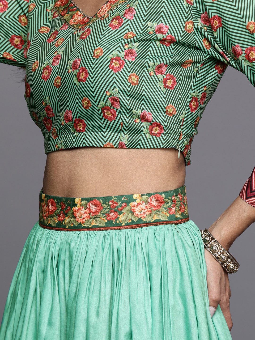 Varanga Embellished Ready To Wear Lehenga & Blouse With Dupatta