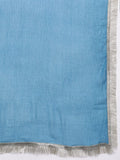 Varanga Women Blue Embroidered Yoke Straight Kurta With Bottom And Dupatta