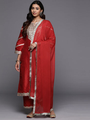 Ladies Wine Red Cotton Silk Ethnic Pencil Pant at Rs 475/piece in