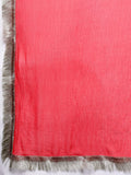 Varanga Women Red Zari Embroidered V-Neck Straight Kurta With Tonal Bottom And Dupatta