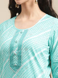 KSUT Women Blue Printed Kurta