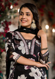 Varanga V-Neck Mirror & Sequins Embellished Kurta Set
