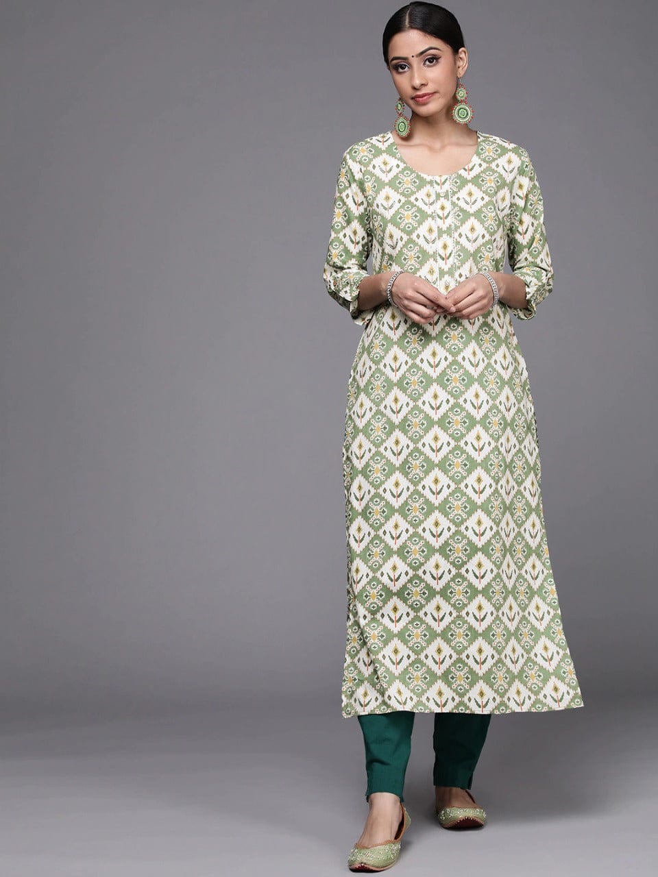 Buy Indo Era White Floral Embroidered Ethnic A Line Ethnic Dress - Ethnic  Dresses for Women 19685288 | Myntra